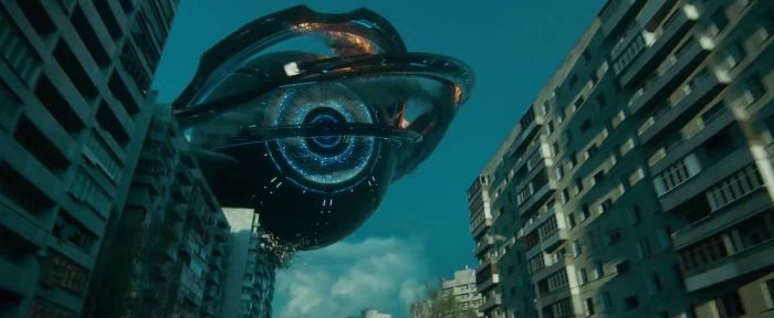 Statek obcych w filmie Attraction