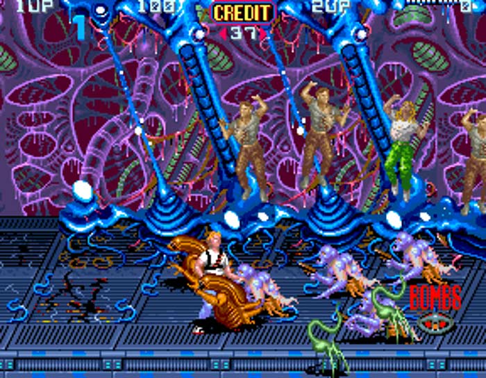 Aliens 1990 arcade game zrzut ekranu