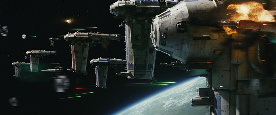 Atak bombowców Rebelii w "Gwiezdne Wojny: Ostatni Jedi"
