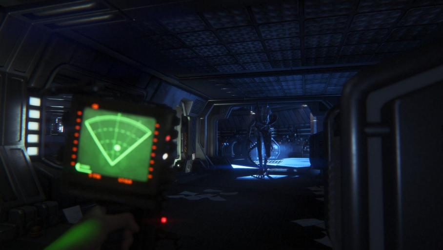 Wykrywacz ruchu w użyciu - Alien Isolation