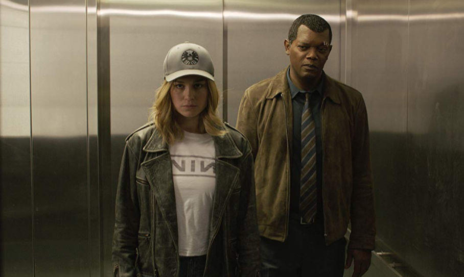 Carol Danvers i Nick Fury 2019