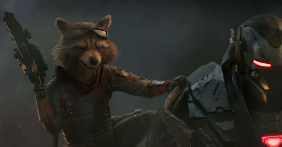 Avengers Koniec Gry Rocket i War Machine