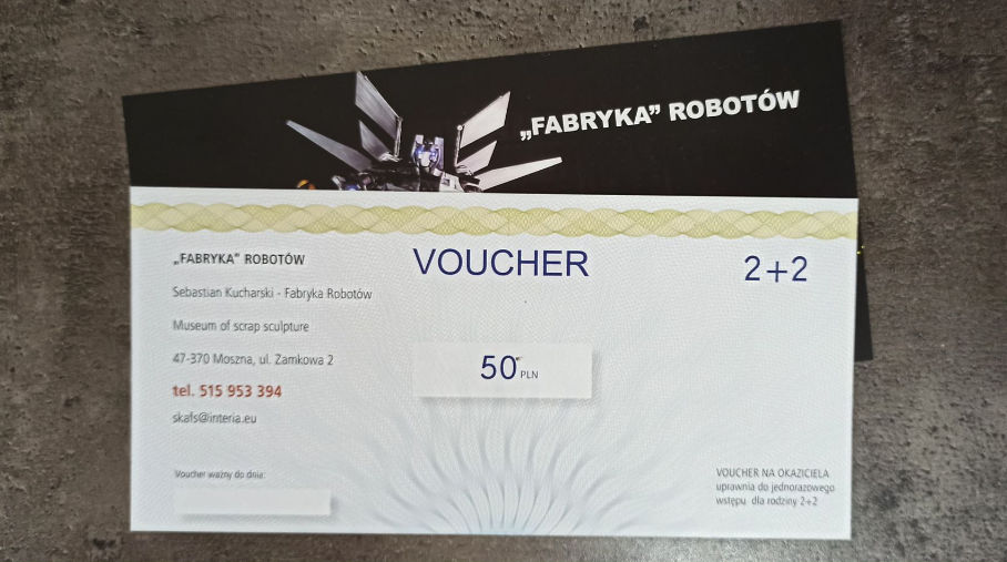 Vouchery do Fabryki Robotów Sebastiana Kucharskiego