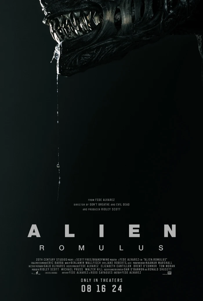 Oficjalny plakat filmu Alien Romulus z 2024 roku