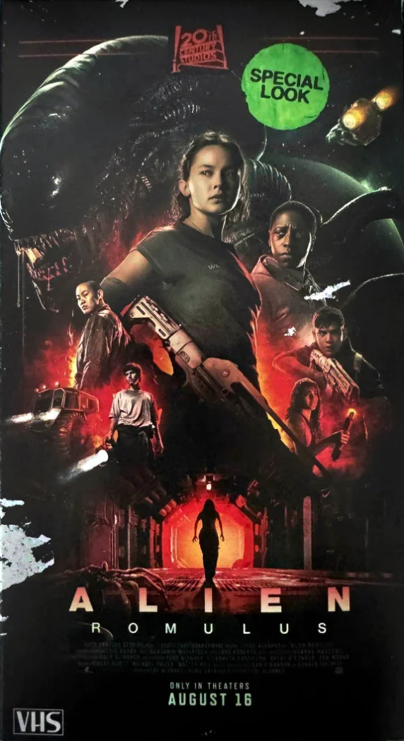 Okładka wydania VHS filmu Obcy Romulus