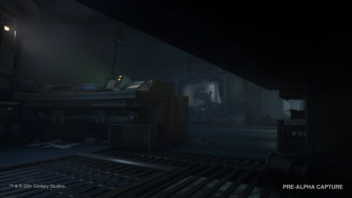 Obcy czający się na Kurosaki Station w grze Alien Isolation 2